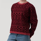 Polerón Algodón Orgánico Mujer North Rojo Rockford