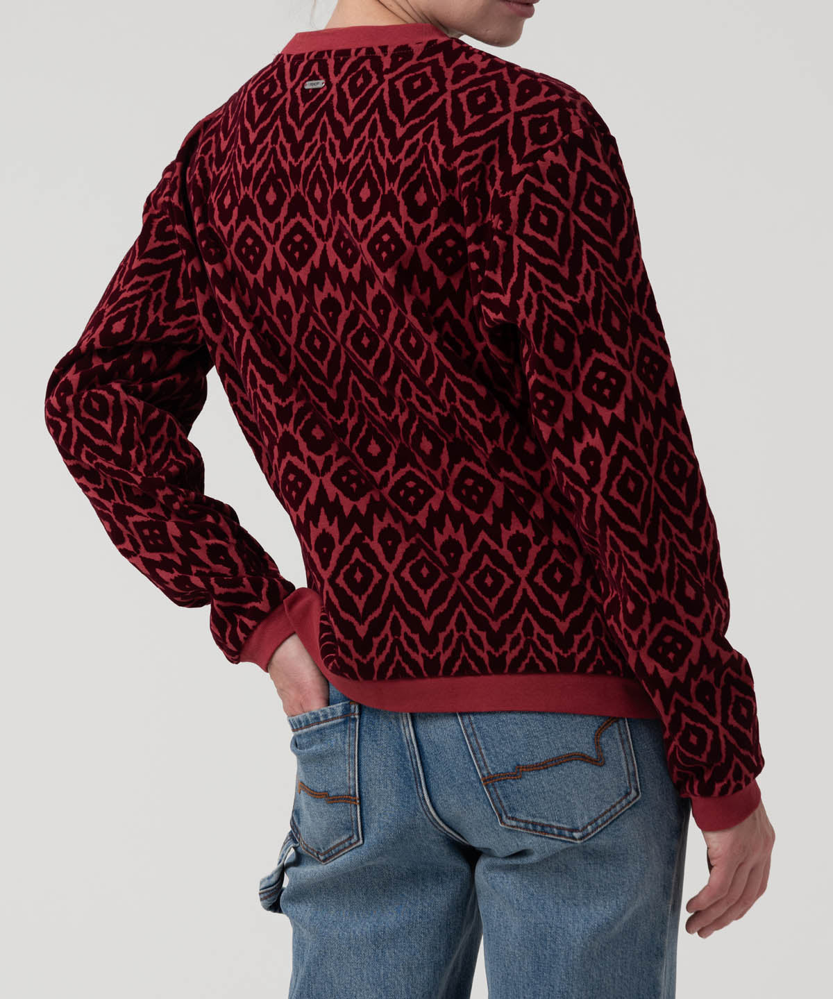 Polerón Algodón Orgánico Mujer North Rojo Rockford