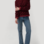 Polerón Algodón Orgánico Mujer North Rojo Rockford