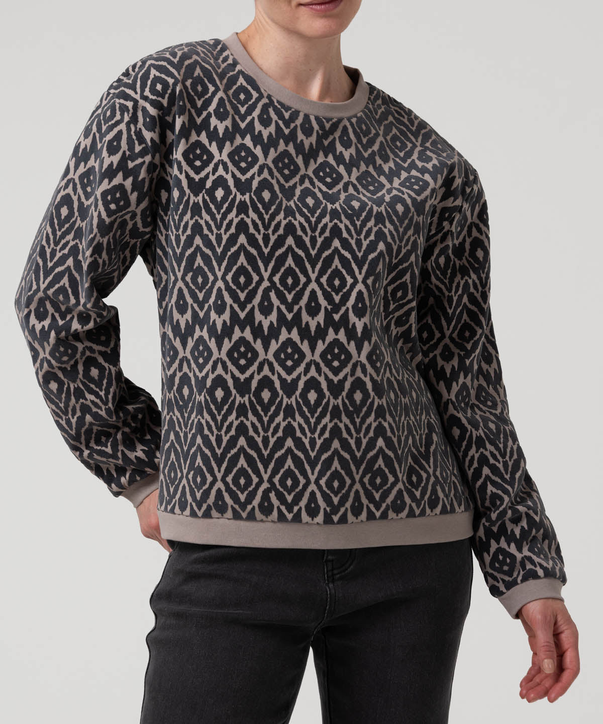 Polerón Algodón Orgánico Mujer North Gris Rockford