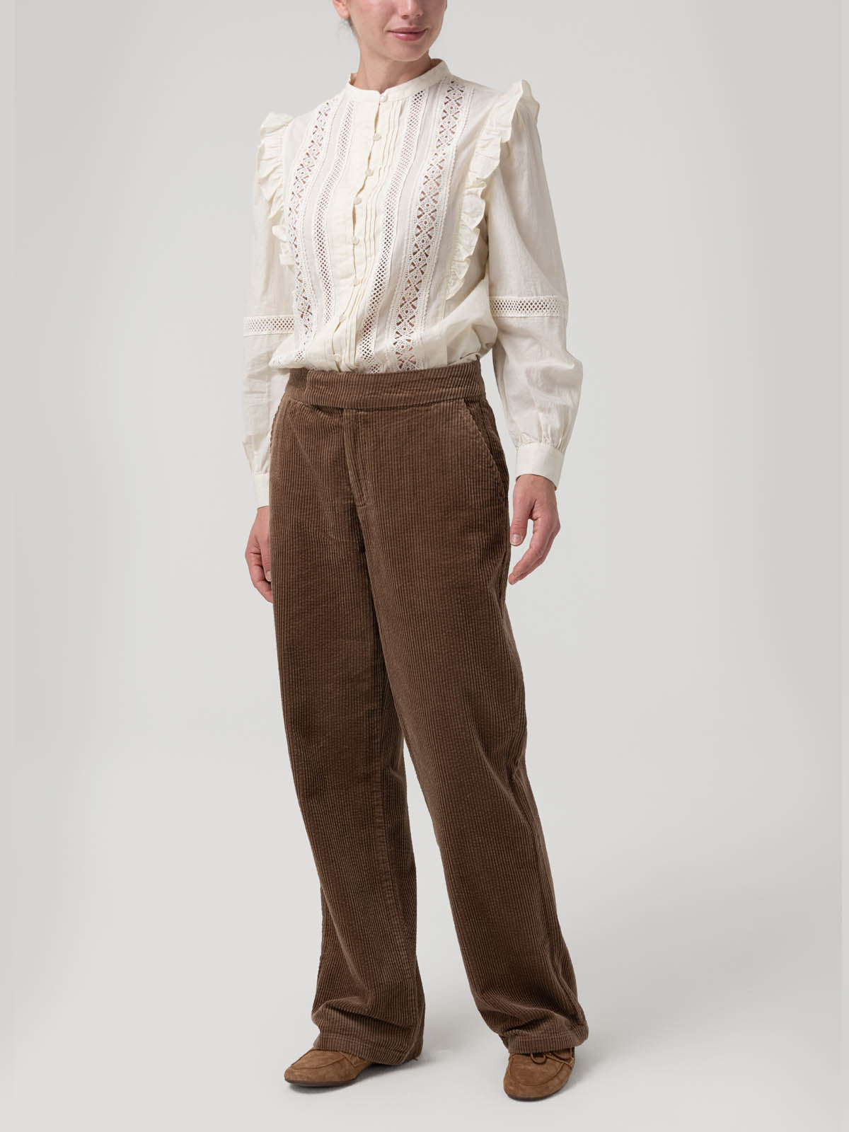 Pantalón Algodón Orgánico Mujer Verdant Café Rockford