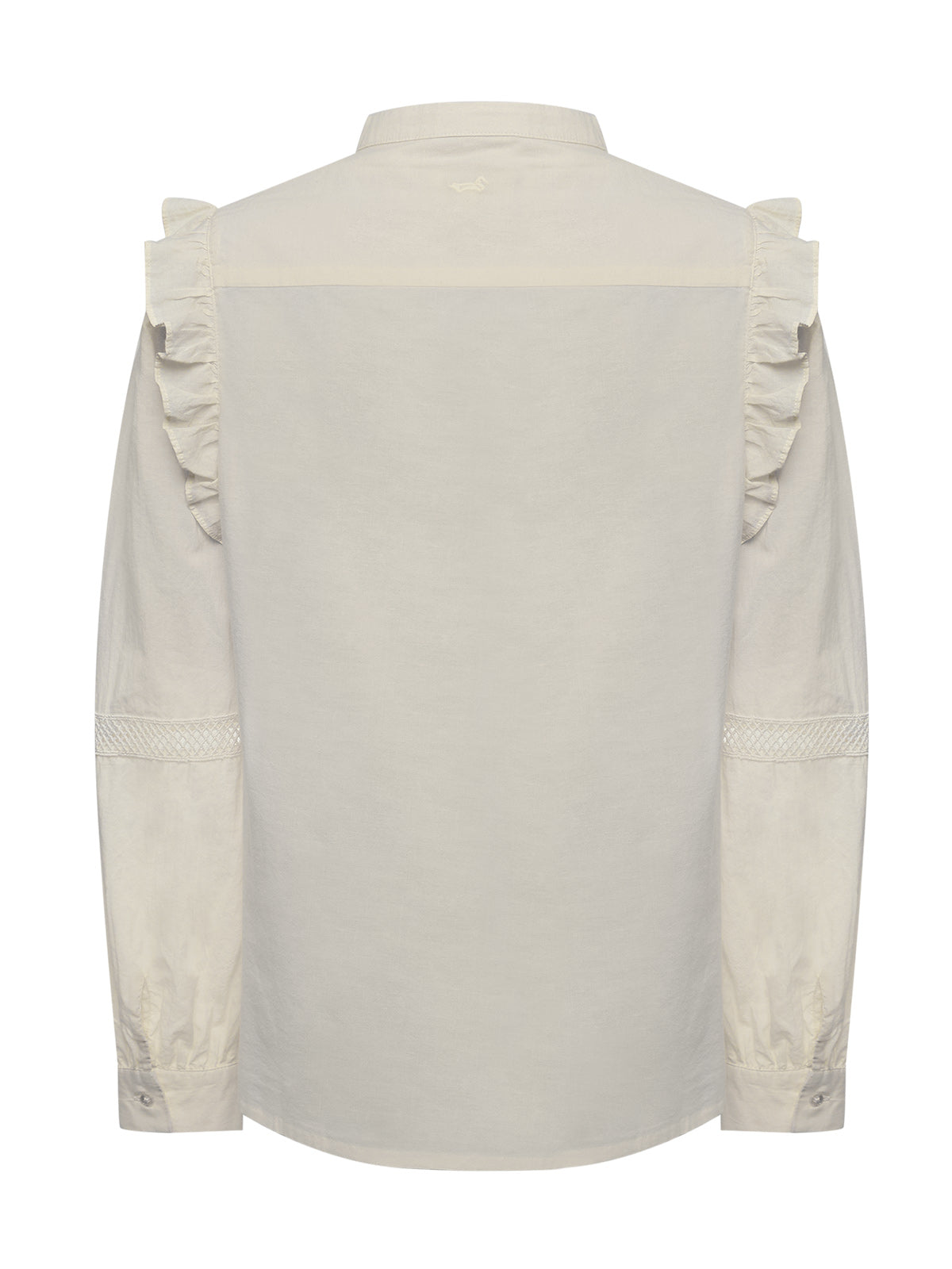 Blusa Algodón Orgánico Mujer Hibiscus Blanco Rockford