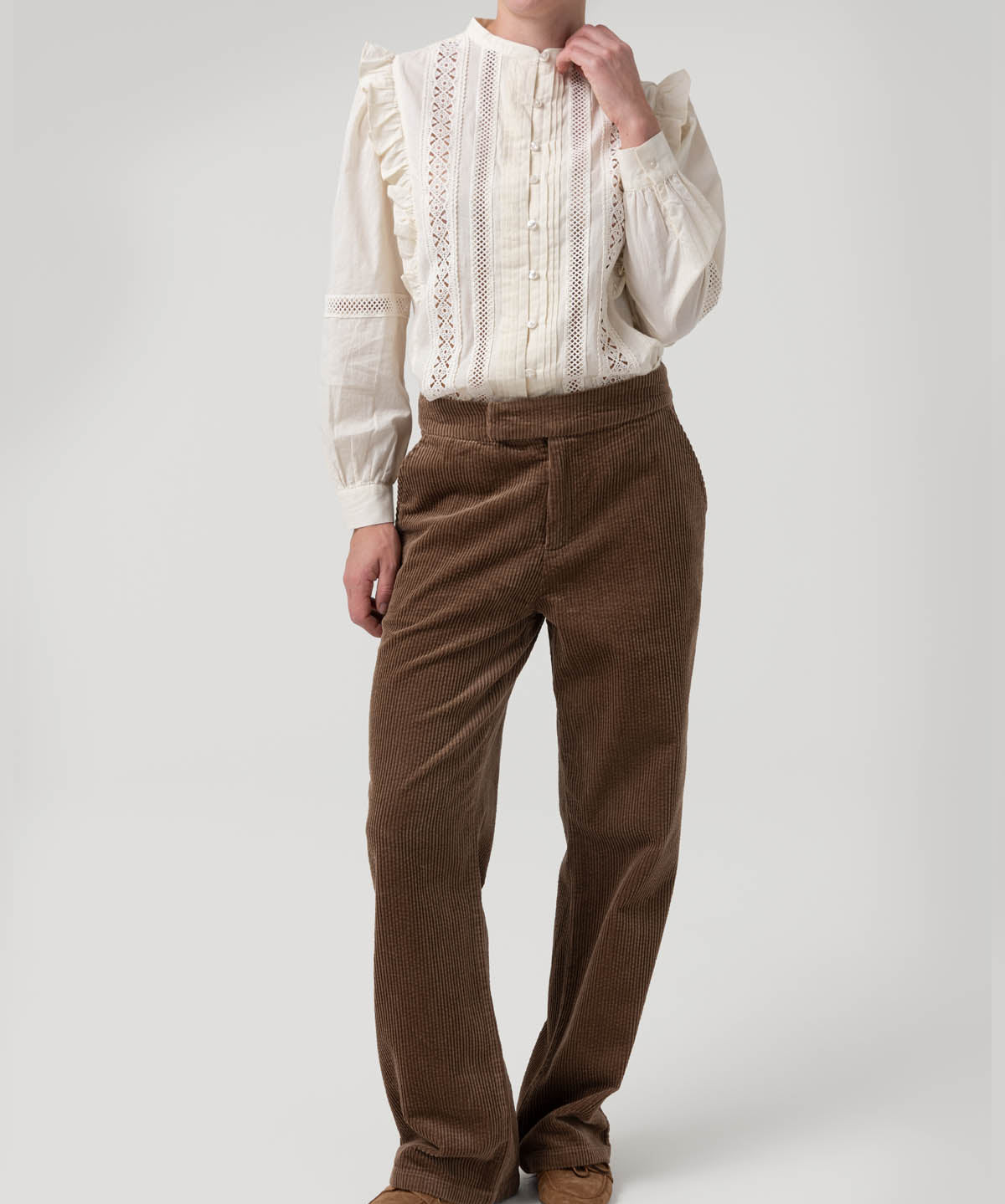 Blusa Algodón Orgánico Mujer Hibiscus Blanco Rockford