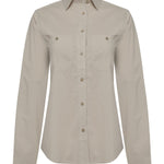 Blusa Algodón Orgánico Mujer Coop Beige Rockford