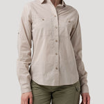 Blusa Algodón Orgánico Mujer Coop Beige Rockford