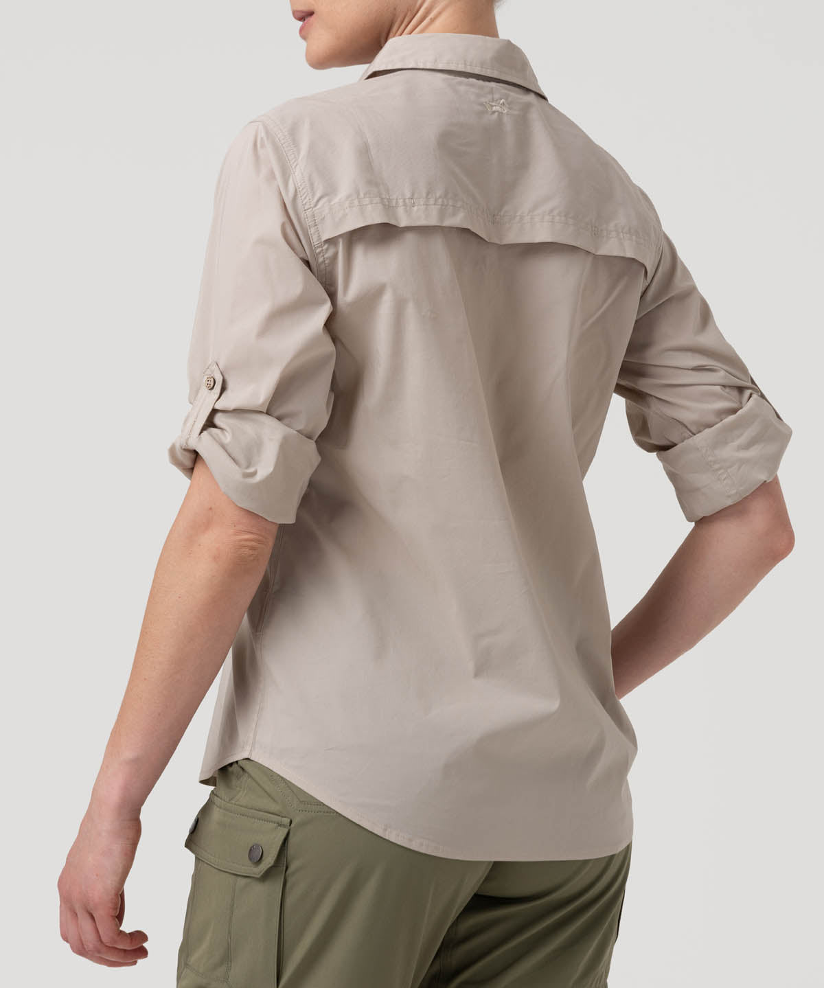 Blusa Algodón Orgánico Mujer Coop Beige Rockford