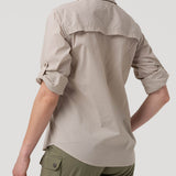 Blusa Algodón Orgánico Mujer Coop Beige Rockford