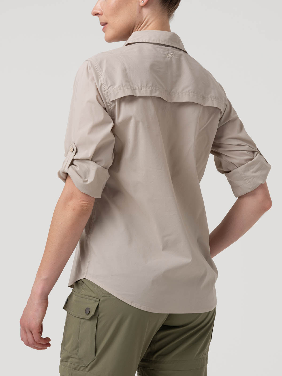 Blusa Algodón Orgánico Mujer Coop Beige Rockford