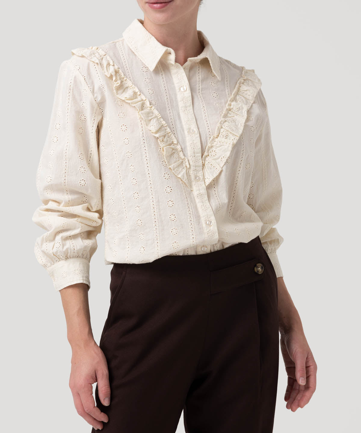 Blusa Algodón Orgánico Mujer Margat Blanco Rockford