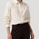 Blusa Algodón Orgánico Mujer Margat Blanco Rockford