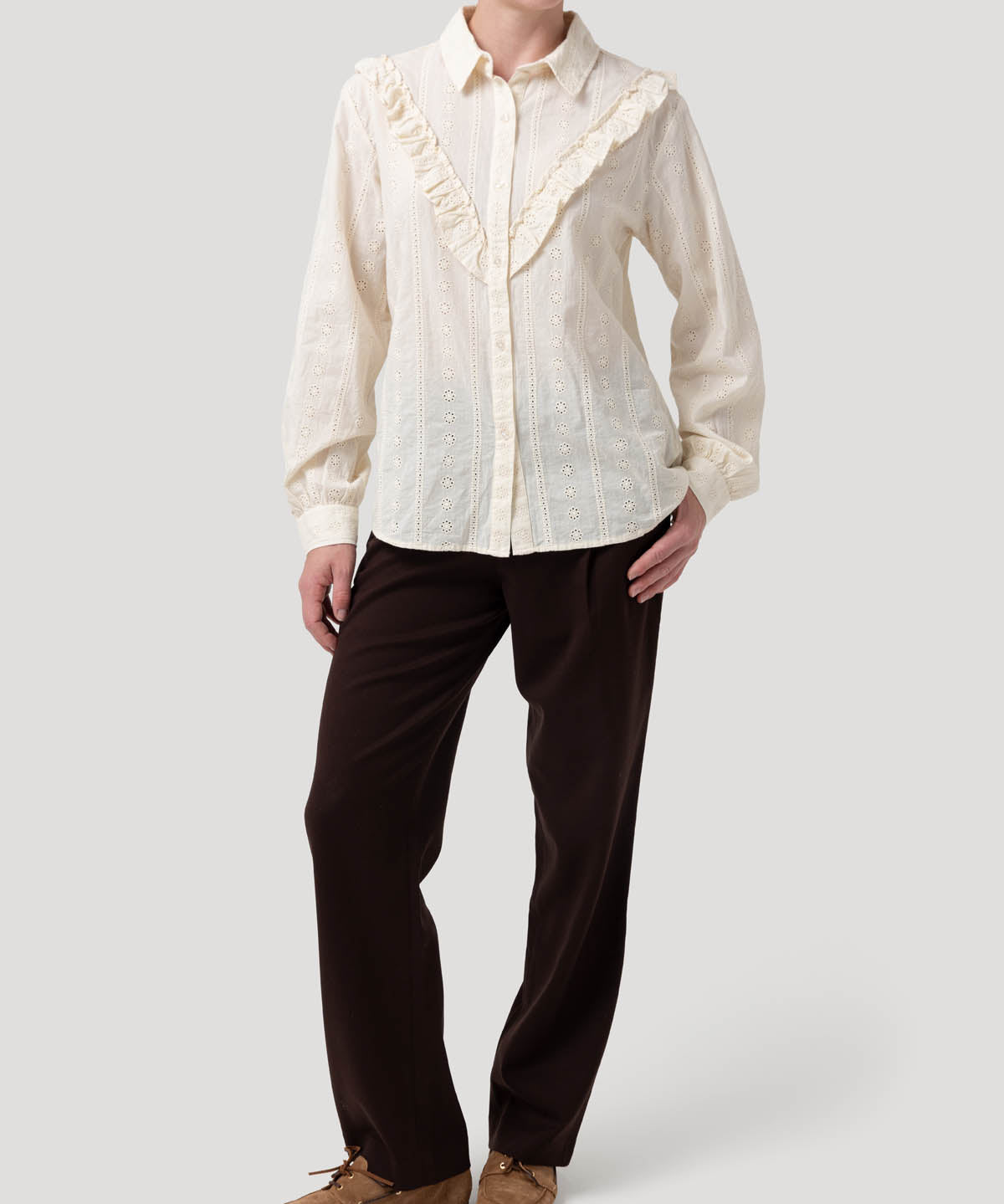 Blusa Algodón Orgánico Mujer Margat Blanco Rockford
