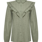 Blusa Algodón Orgánico Mujer Margat Verde Rockford