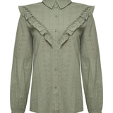 Blusa Algodón Orgánico Mujer Margat Verde Rockford