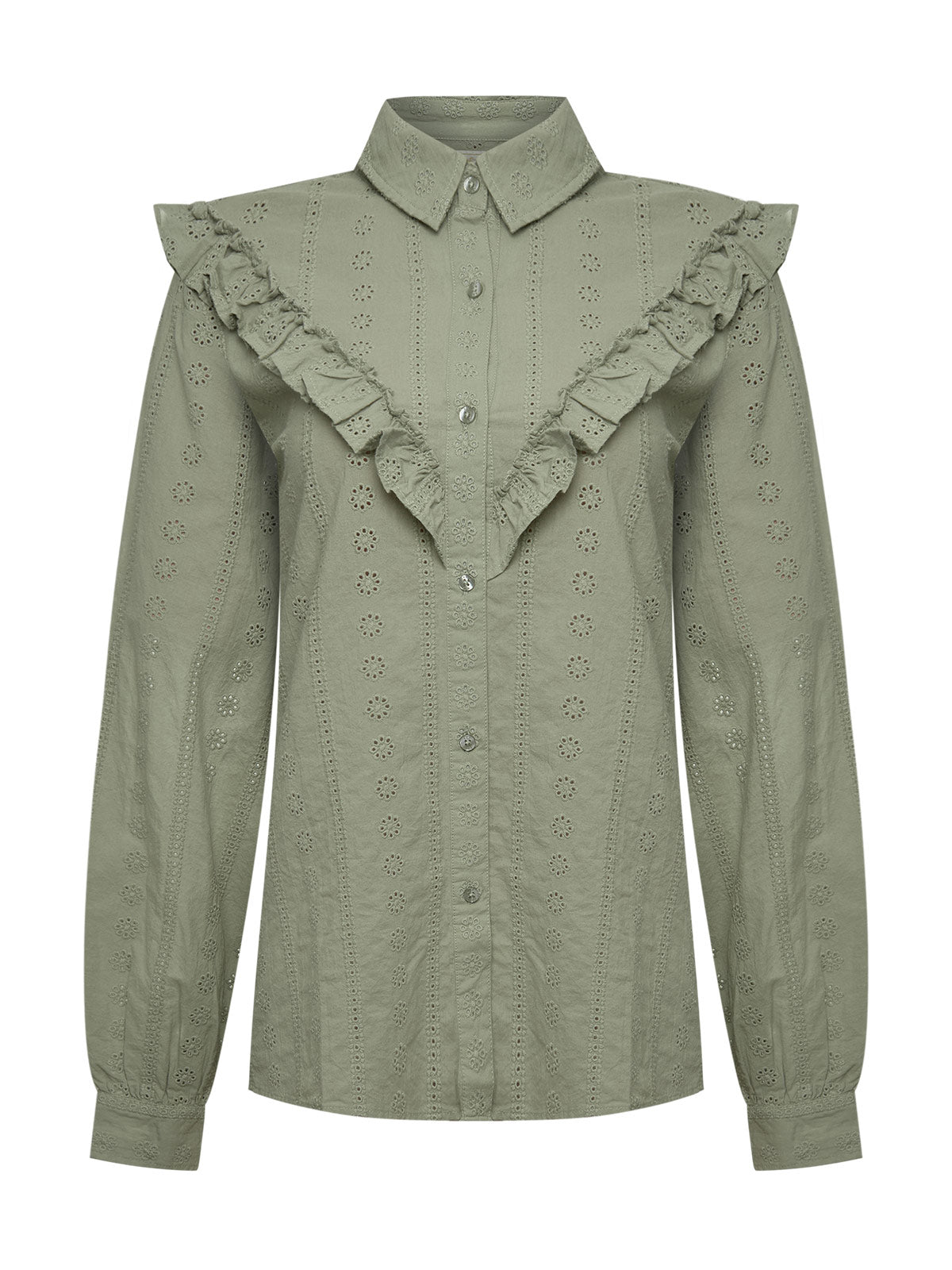 Blusa Algodón Orgánico Mujer Margat Verde Rockford