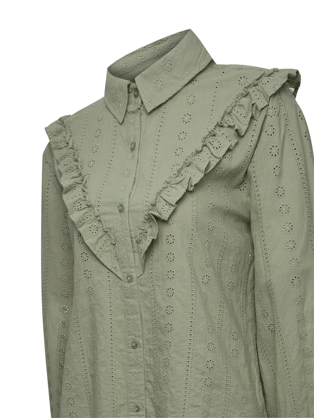 Blusa Algodón Orgánico Mujer Margat Verde Rockford