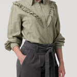 Blusa Algodón Orgánico Mujer Margat Verde Rockford