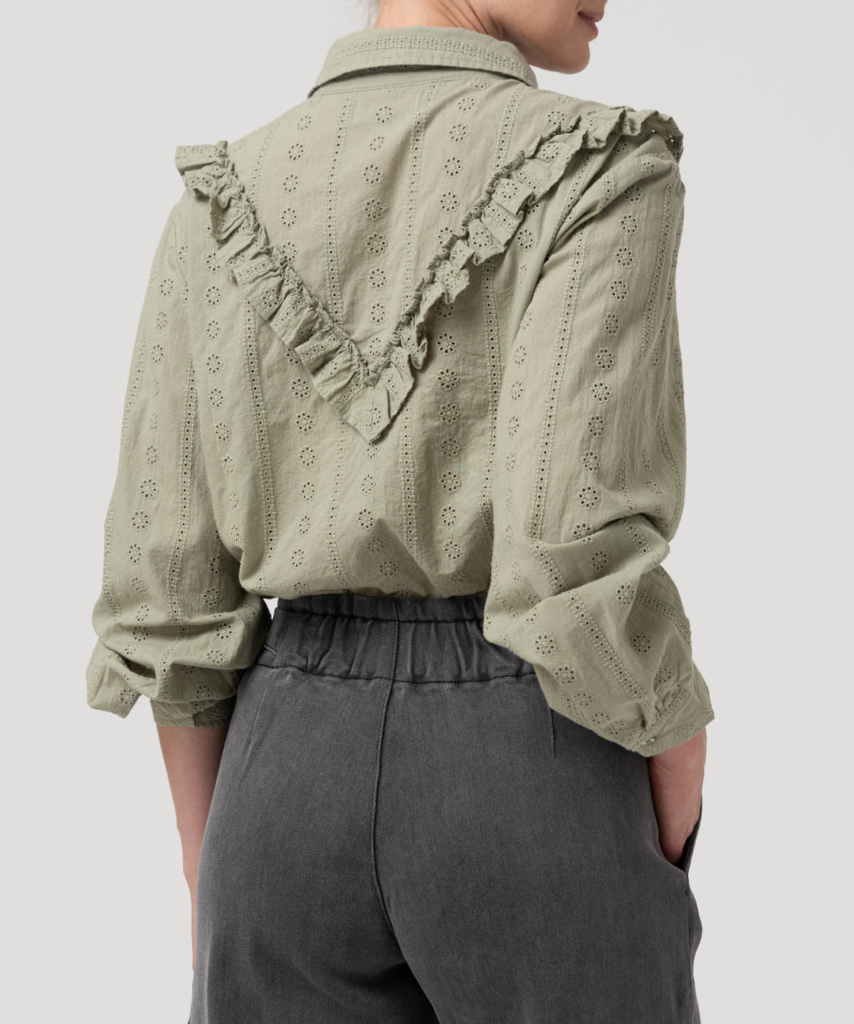 Blusa Algodón Orgánico Mujer Margat Verde Rockford