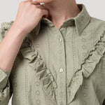 Blusa Algodón Orgánico Mujer Margat Verde Rockford