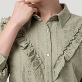 Blusa Algodón Orgánico Mujer Margat Verde Rockford