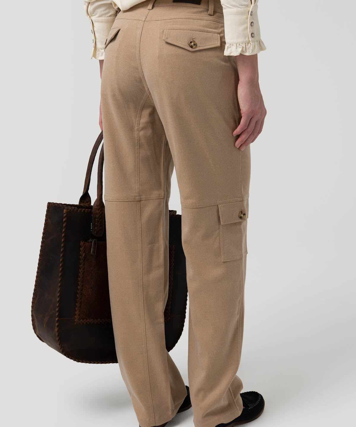 Pantalón Poliéster Reciclado Mujer Noa Beige Rockford