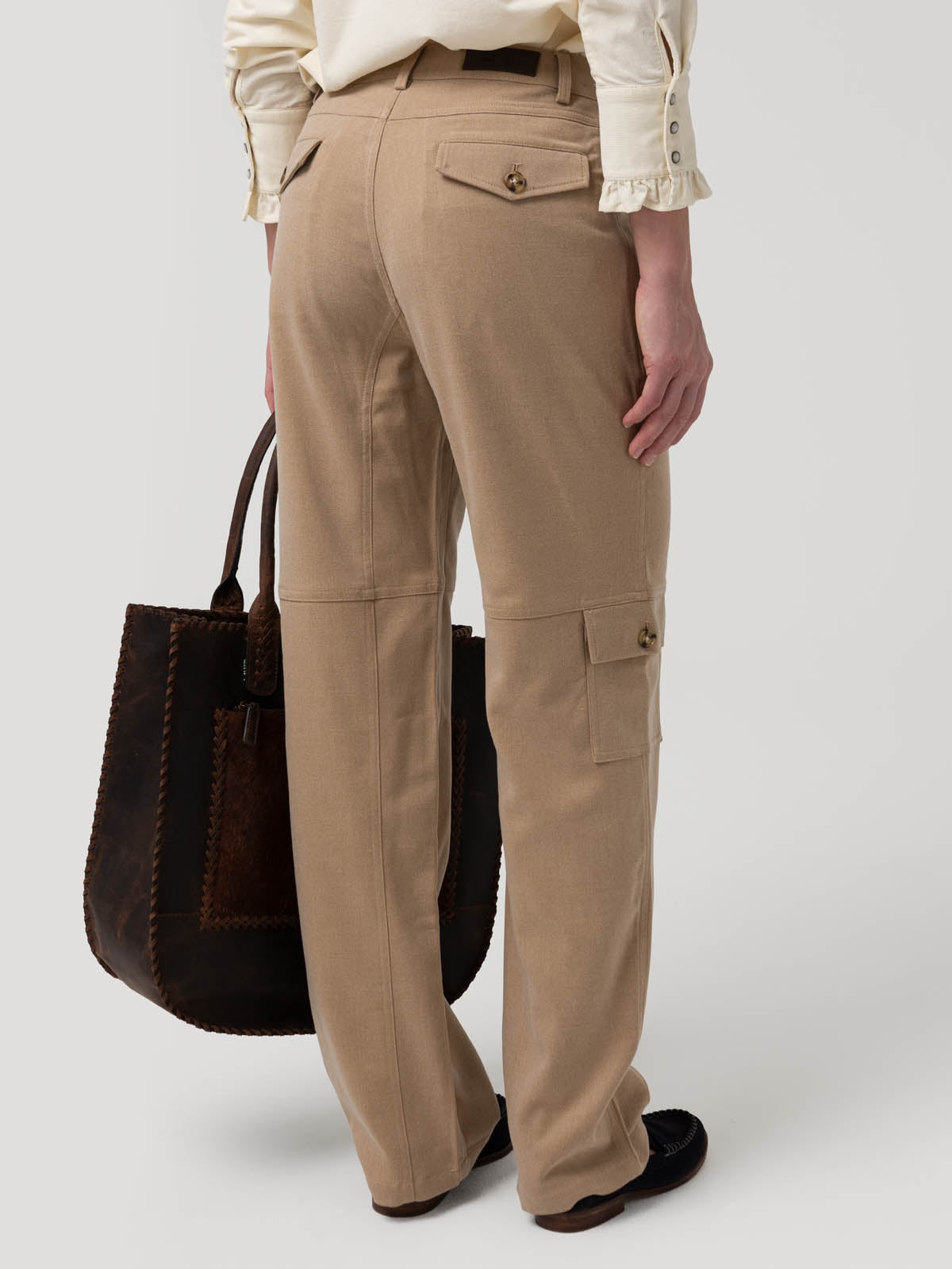 Pantalón Poliéster Reciclado Mujer Noa Beige Rockford