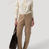Pantalón Poliéster Reciclado Mujer Noa Beige Rockford