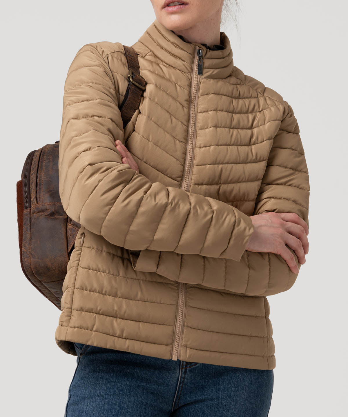 Parka Poliéster Reciclado Mujer Biloba Café Rockford