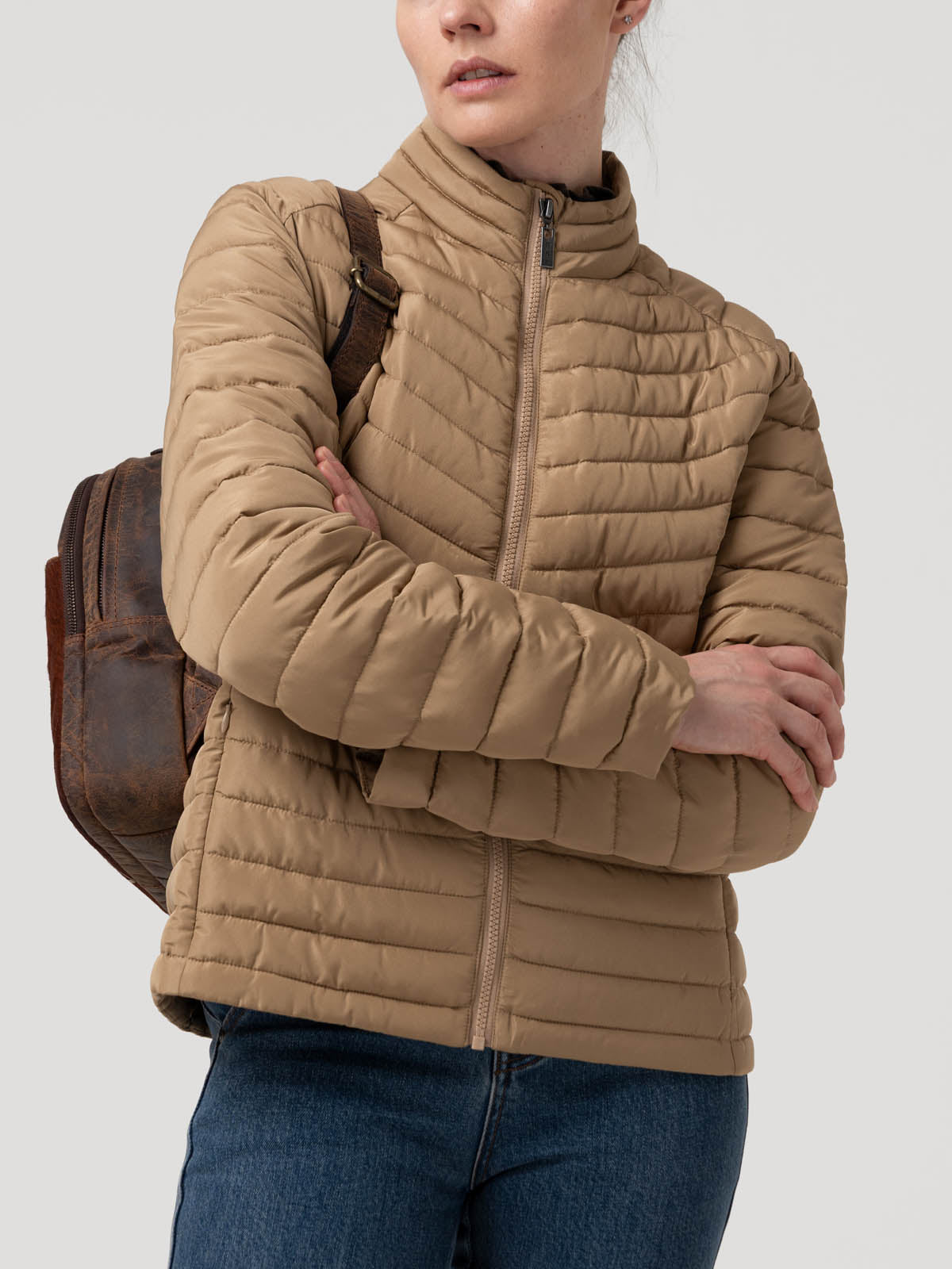 Parka Poliéster Reciclado Mujer Biloba Café Rockford