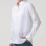 Blusa Lino Orgánico Mujer Lirio Blanco Rockford