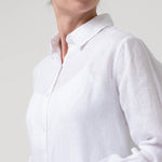 Blusa Lino Orgánico Mujer Lirio Blanco Rockford