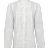 Blusa Algodón Orgánico Mujer Camelia Blanco Rockford