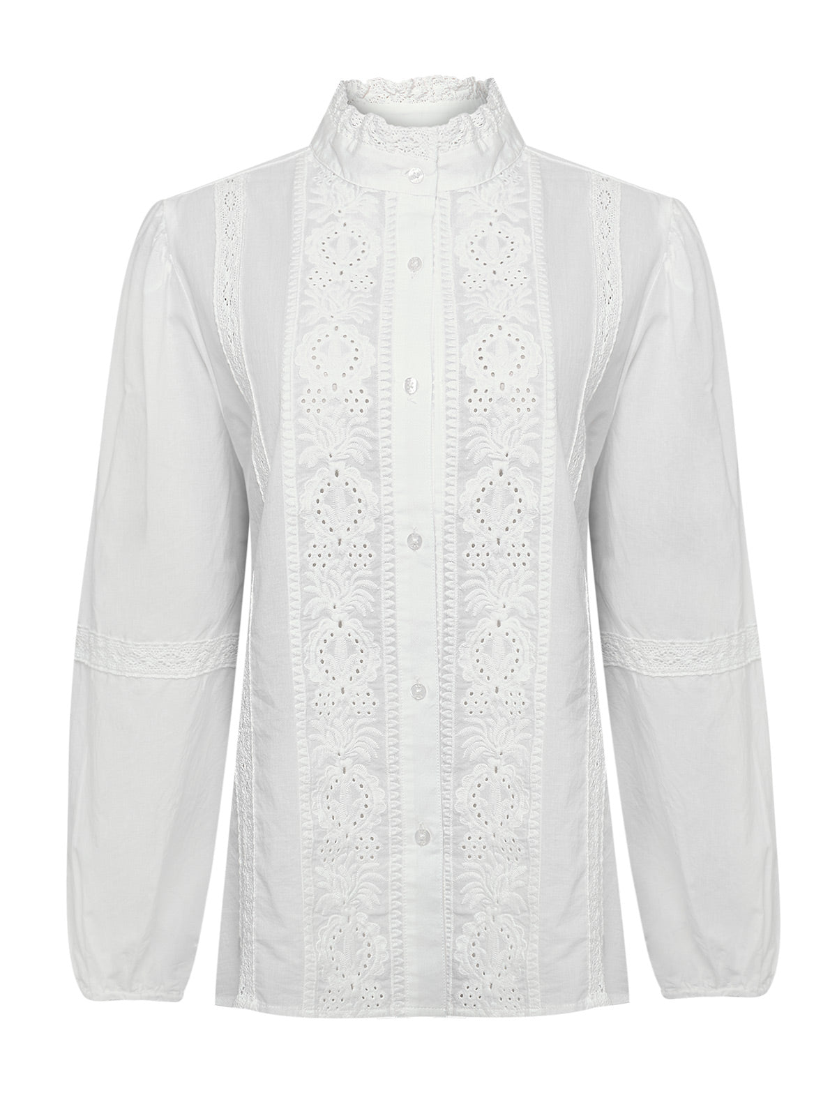Blusa Algodón Orgánico Mujer Camelia Blanco Rockford