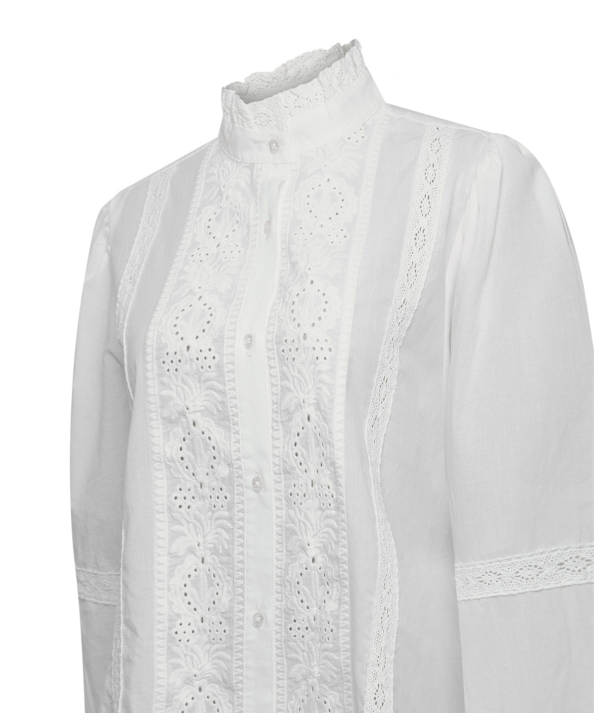 Blusa Algodón Orgánico Mujer Camelia Blanco Rockford