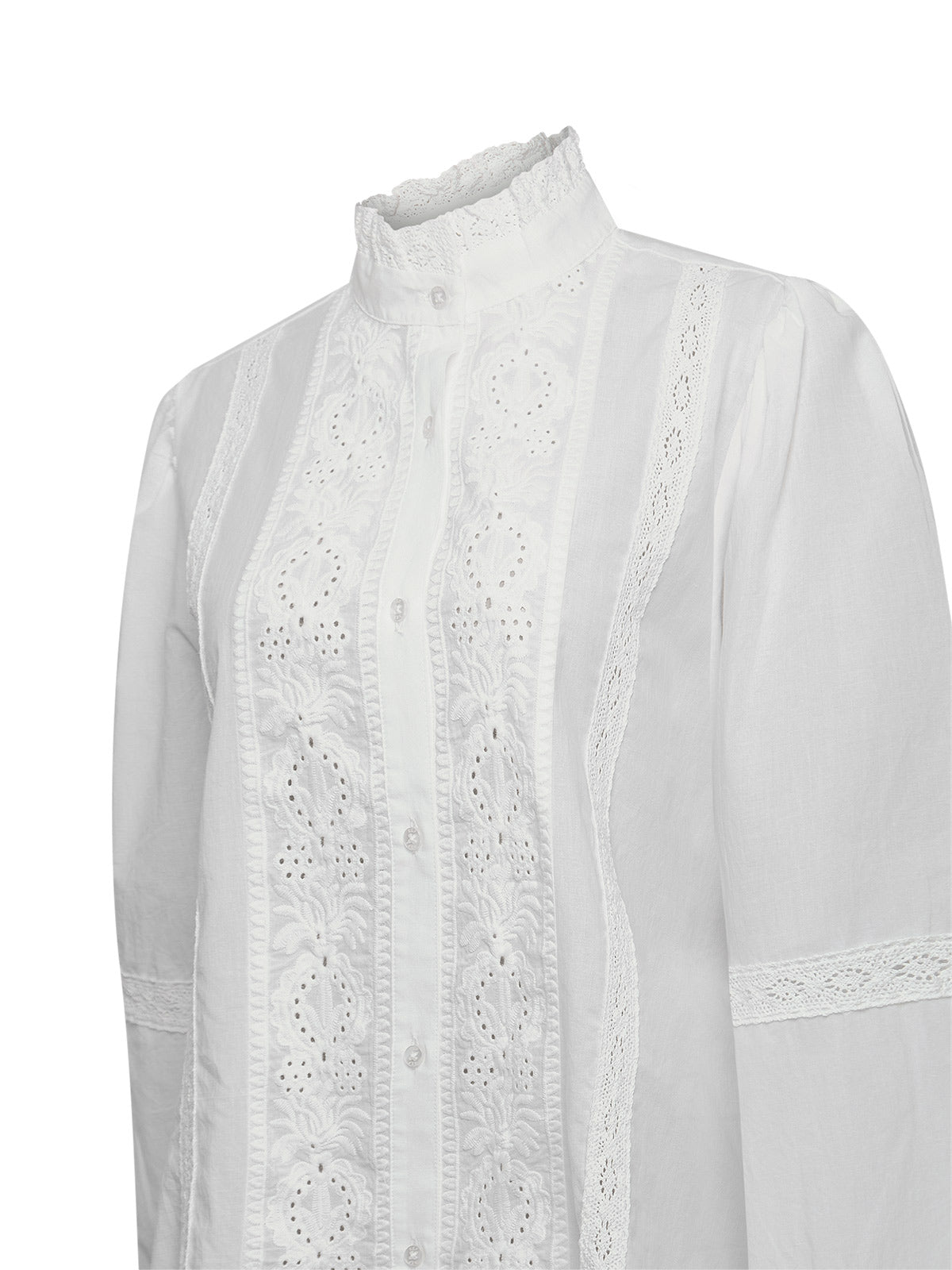 Blusa Algodón Orgánico Mujer Camelia Blanco Rockford