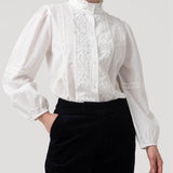 Blusa Algodón Orgánico Mujer Camelia Blanco Rockford