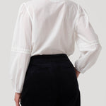 Blusa Algodón Orgánico Mujer Camelia Blanco Rockford