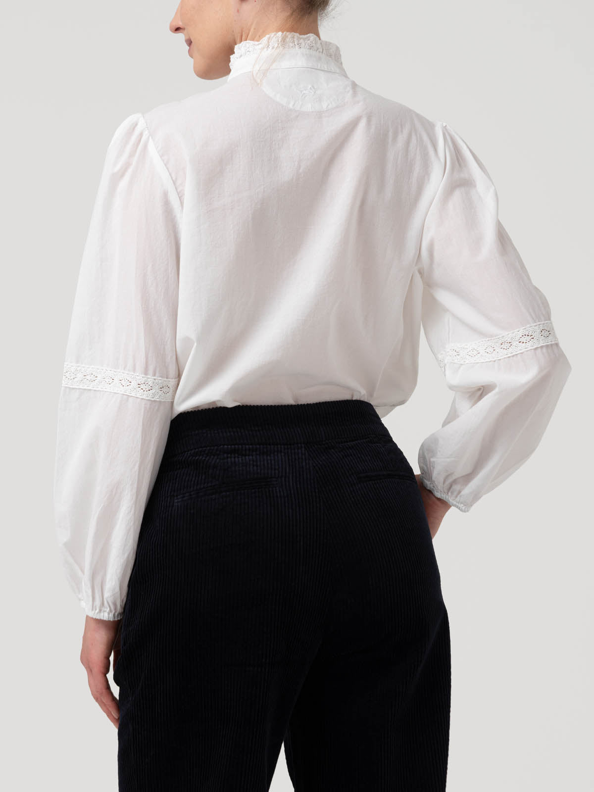 Blusa Algodón Orgánico Mujer Camelia Blanco Rockford