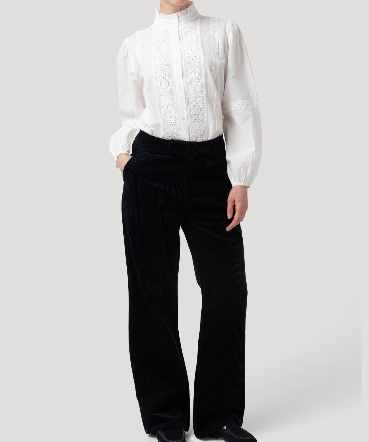 Blusa Algodón Orgánico Mujer Camelia Blanco Rockford