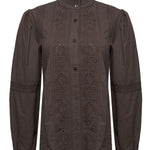 Blusa Algodón Orgánico Mujer Camelia Café Rockford