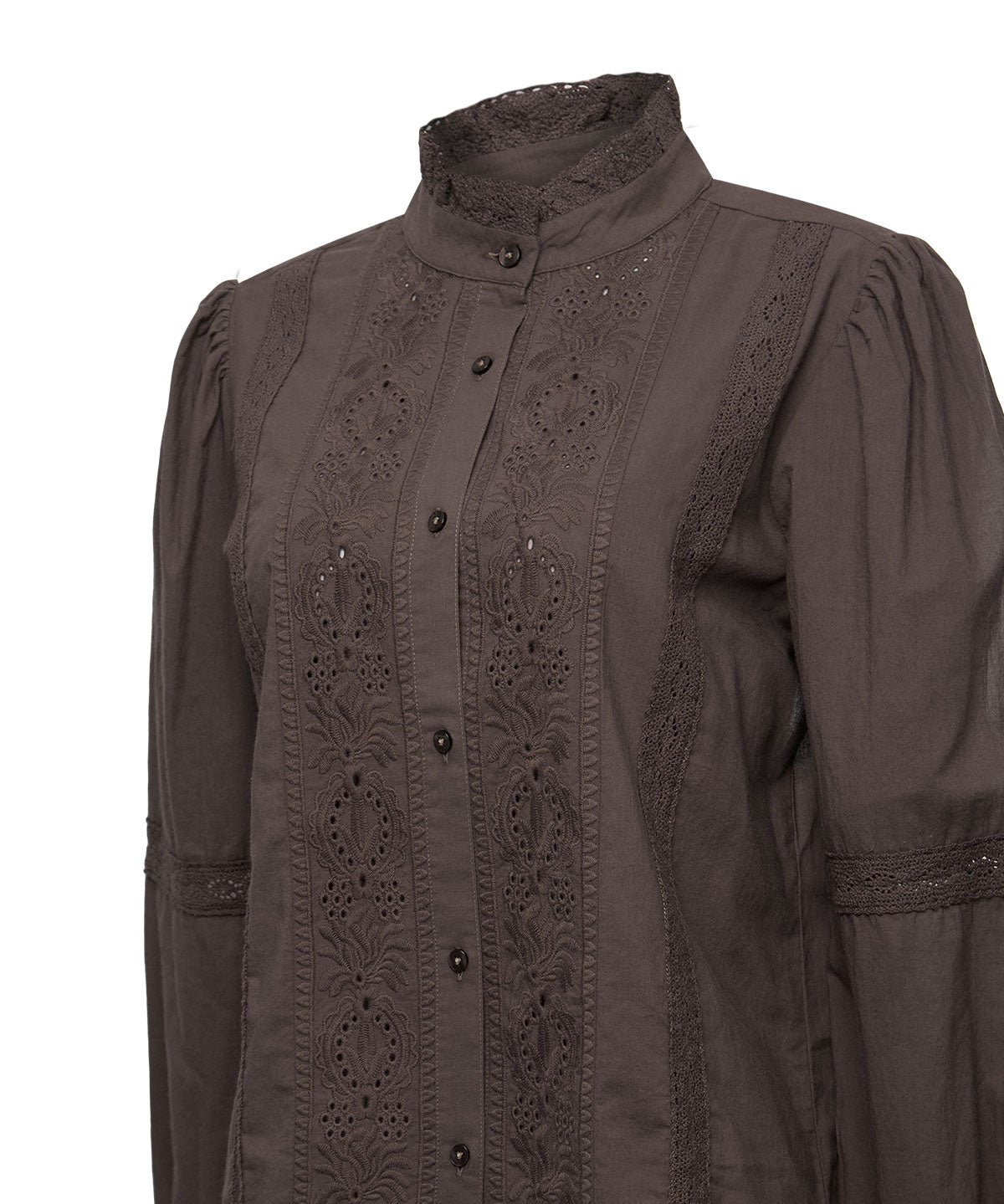 Blusa Algodón Orgánico Mujer Camelia Café Rockford