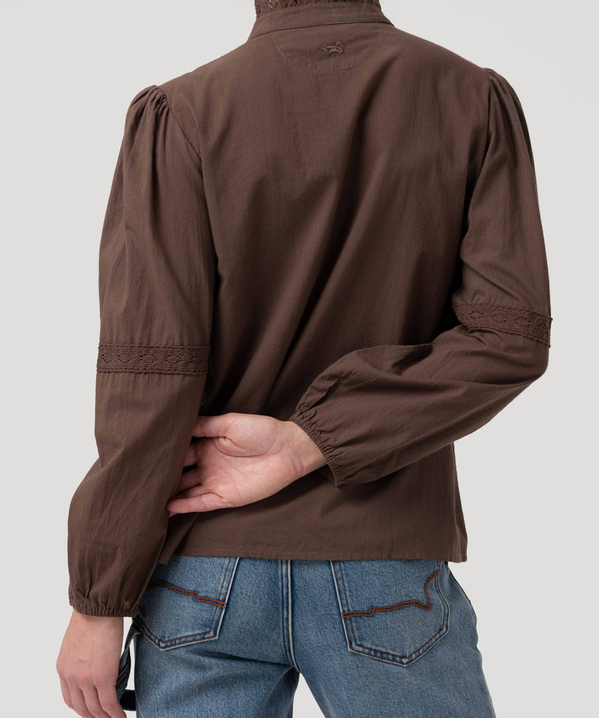 Blusa Algodón Orgánico Mujer Camelia Café Rockford