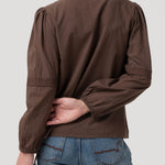 Blusa Algodón Orgánico Mujer Camelia Café Rockford