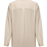 Blusa Seda Mujer Rose Blanco Rockford