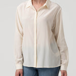 Blusa Seda Mujer Rose Blanco Rockford