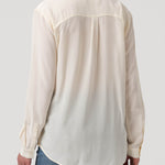 Blusa Seda Mujer Rose Blanco Rockford