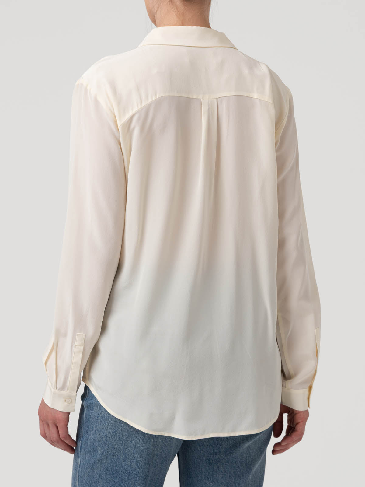 Blusa Seda Mujer Rose Blanco Rockford
