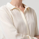 Blusa Seda Mujer Rose Blanco Rockford