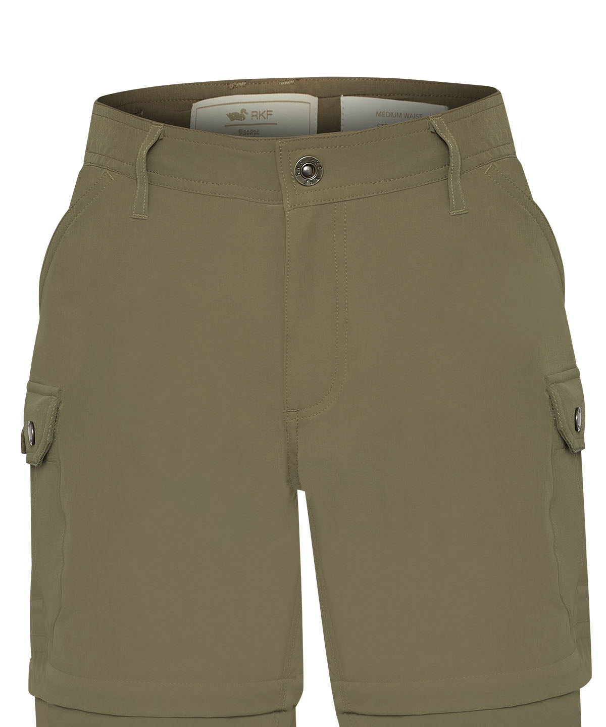 Pantalón Poliéster Reciclado Mujer Desmontable Verde Rockford