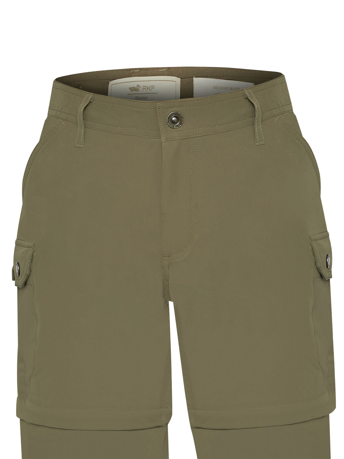 Pantalón Poliéster Reciclado Mujer Desmontable Verde Rockford