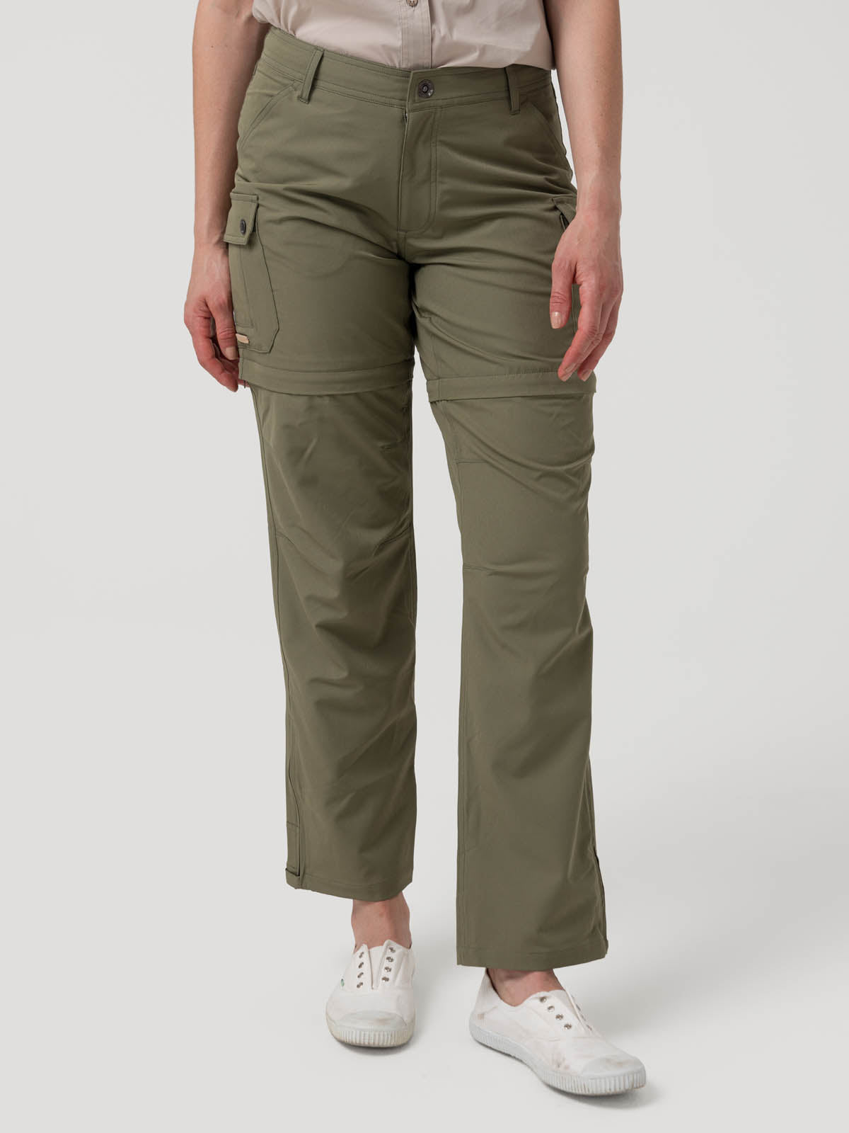 Pantalón Poliéster Reciclado Mujer Desmontable Verde Rockford